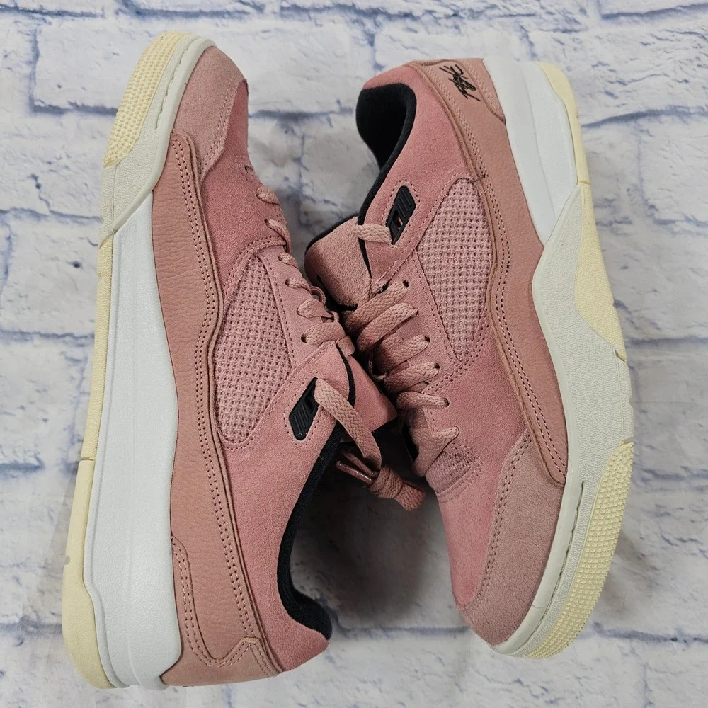 Jordan Flight Court Sneakers Mens 10.5 Rust Pink Suede HF3255-601 Low Top Shoes
